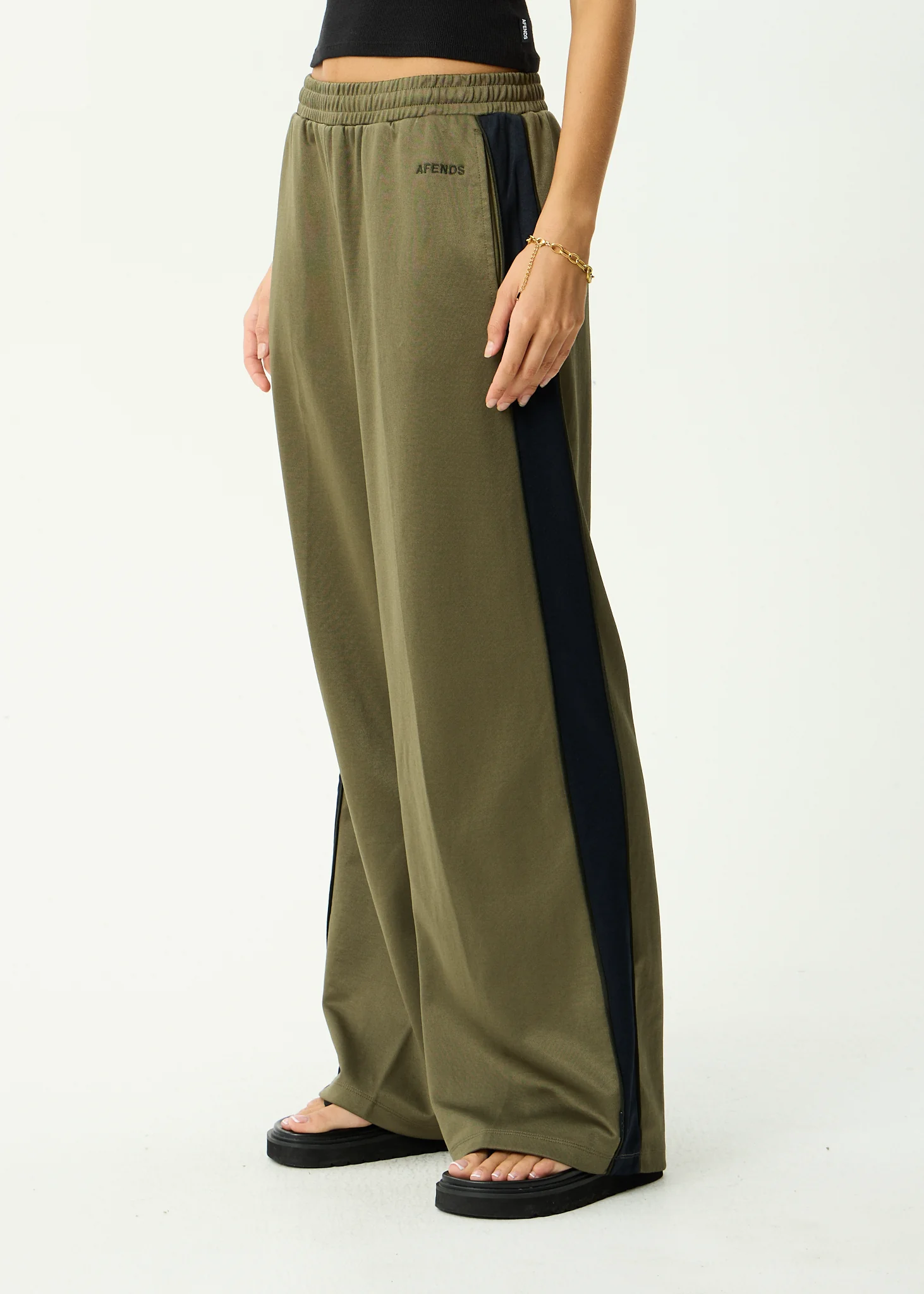 AFENDS Womens Brooklyn - Track Pant - Olive