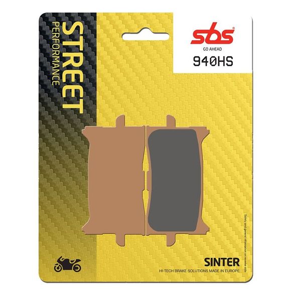 SBS 940HS Sinter Sintered Metal front brake padsRef: 940HS / 940070