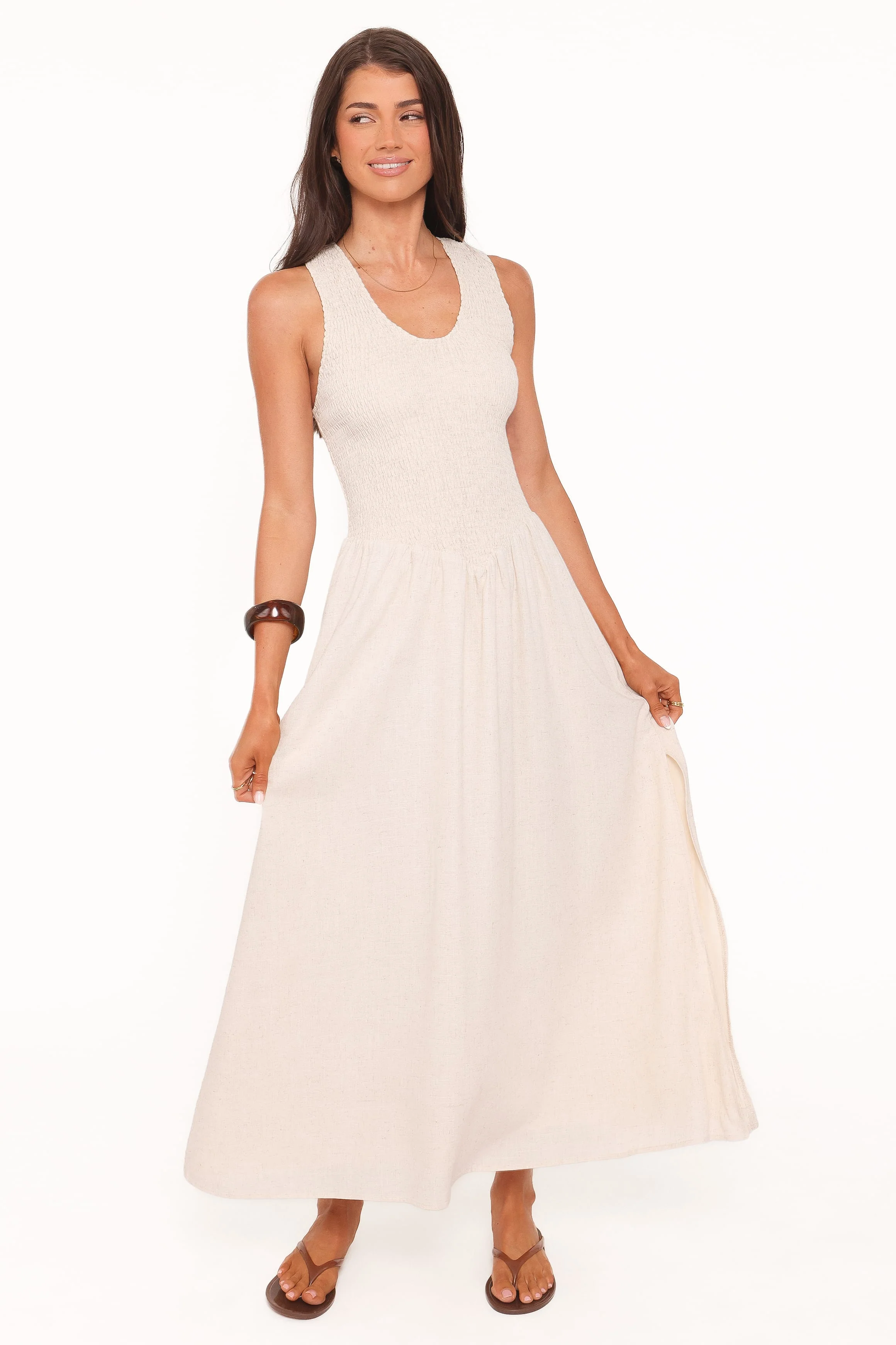 Dimity Maxi Dress - Oatmeal
