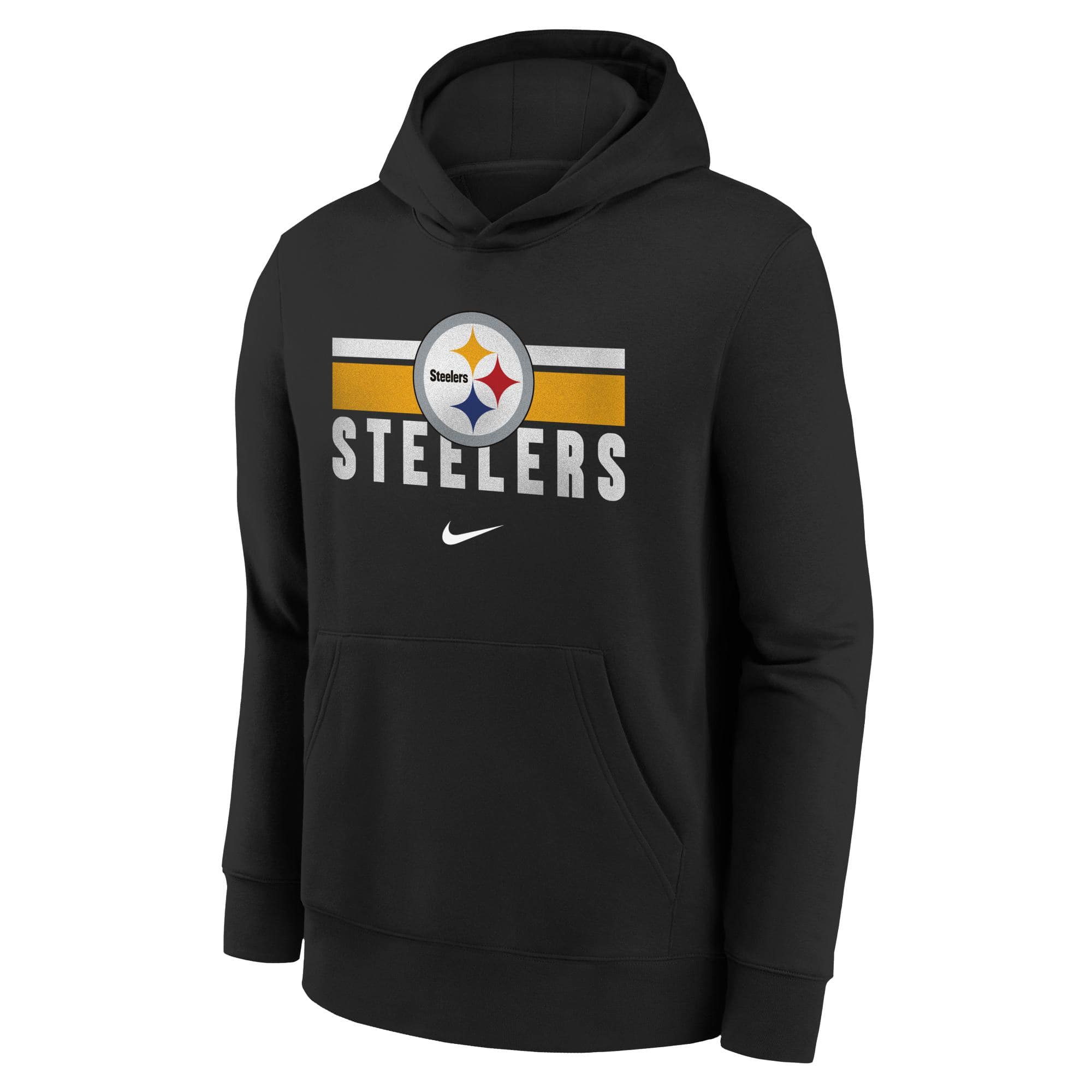 Pittsburgh Steelers NFL Team Stripes Nike Club Hoodie (YOUTH)