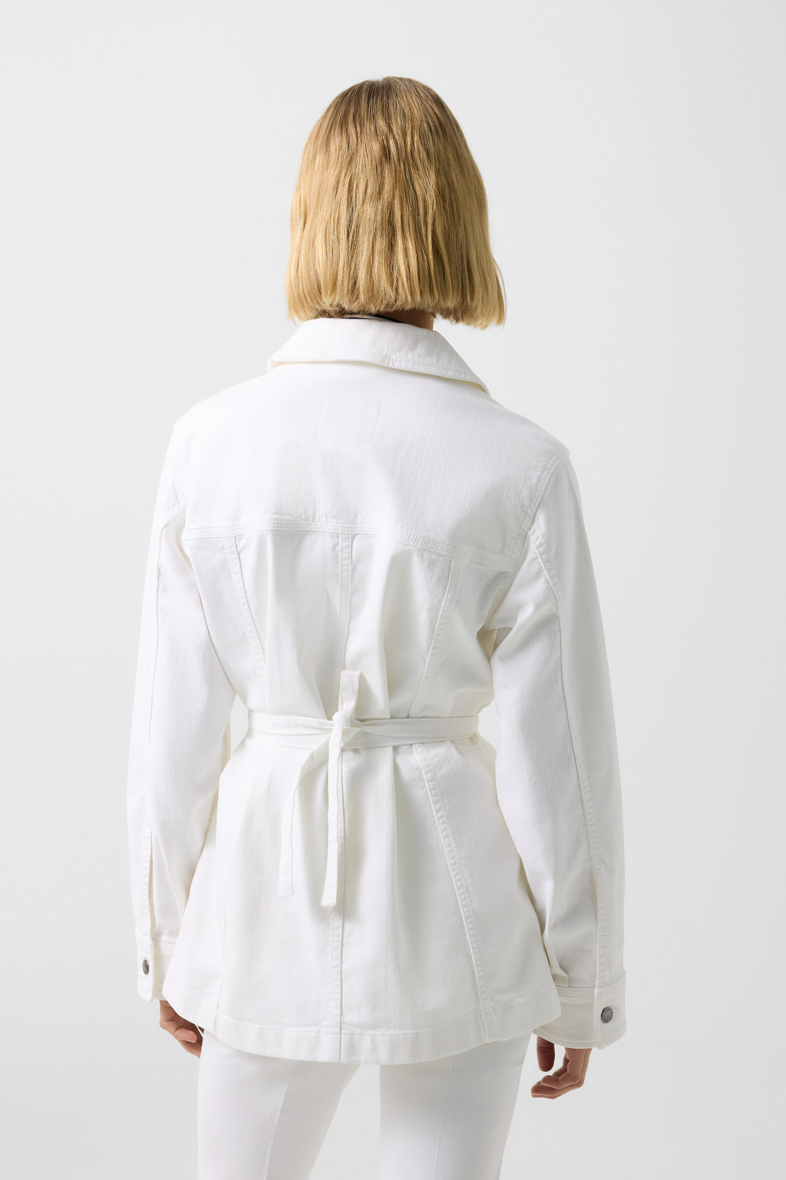 Pelin denim jacket in White