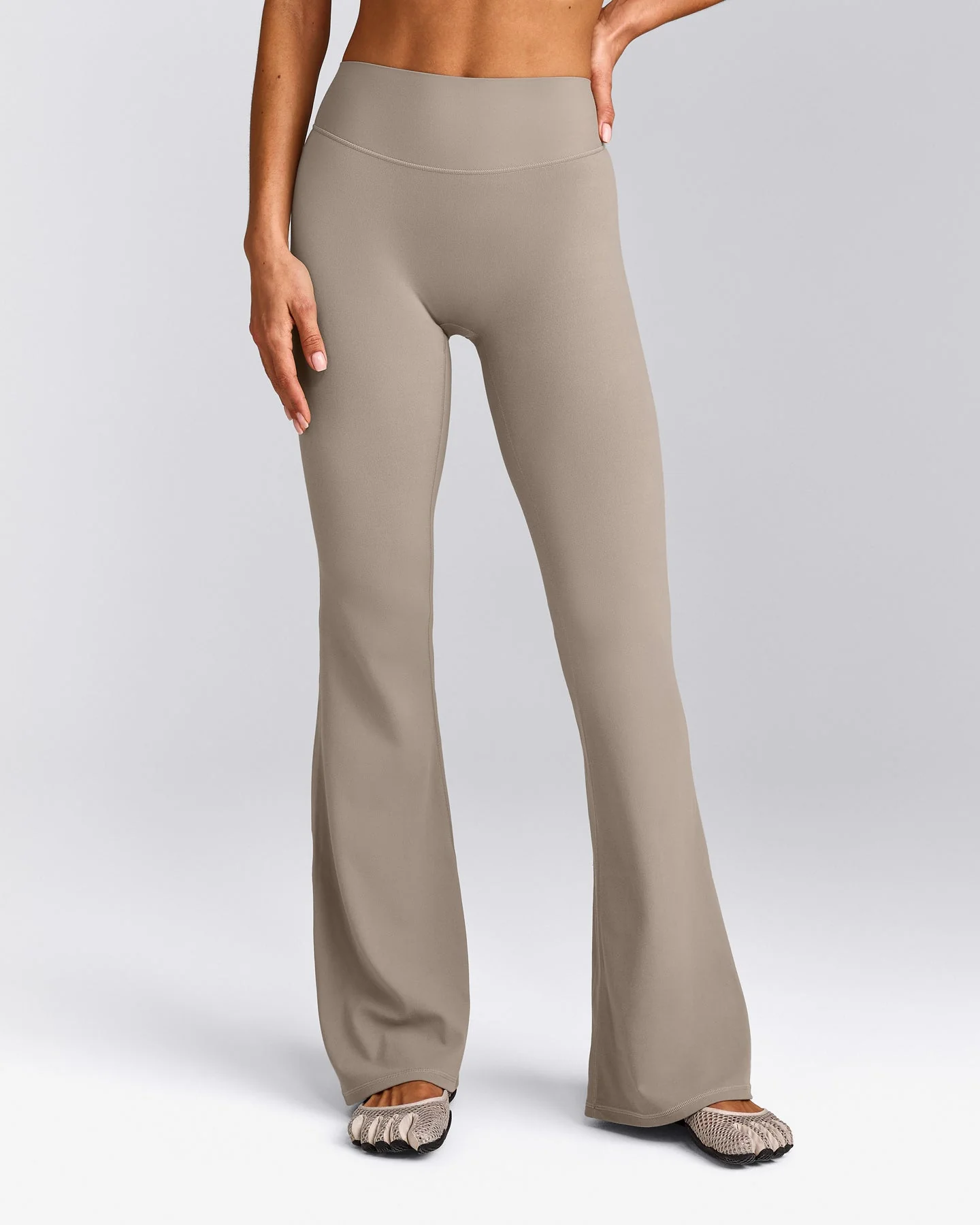 SoftMotion™ Flared Bottoms with White Logo | Warm Sand