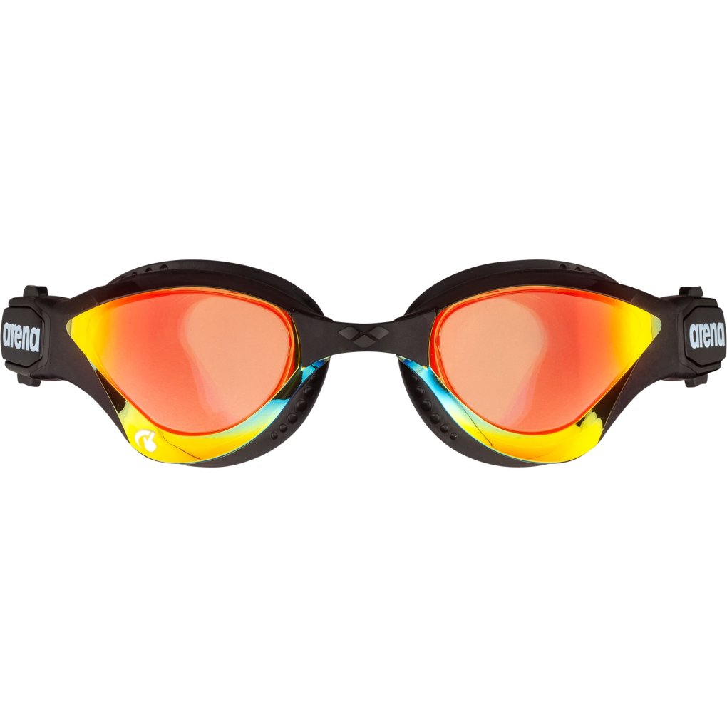 arena Cobra Tri Swipe Mirror Swimming Goggles - Yellow Copper/Black
