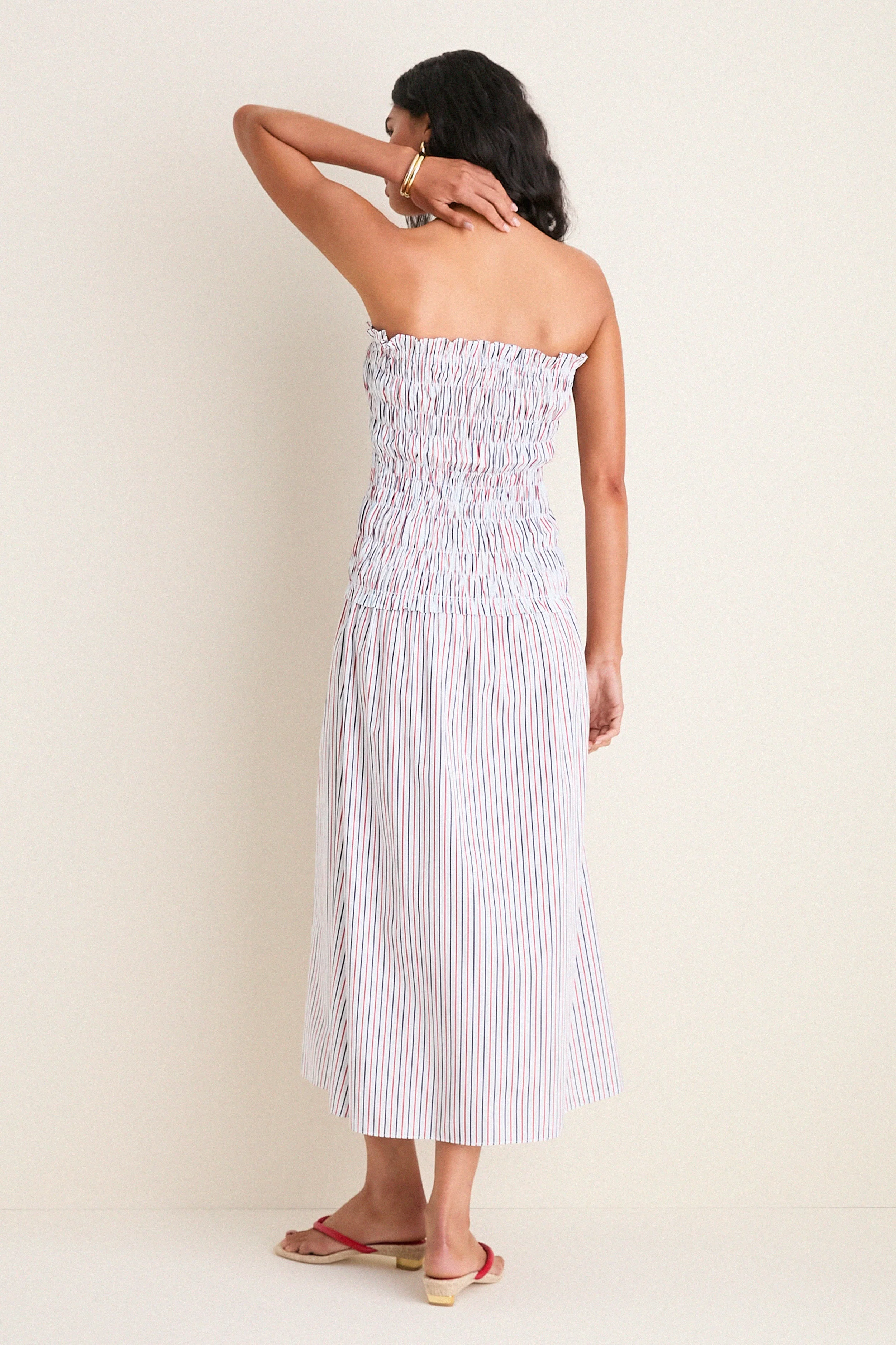 Venezia Stripe Amalita Midi Dress