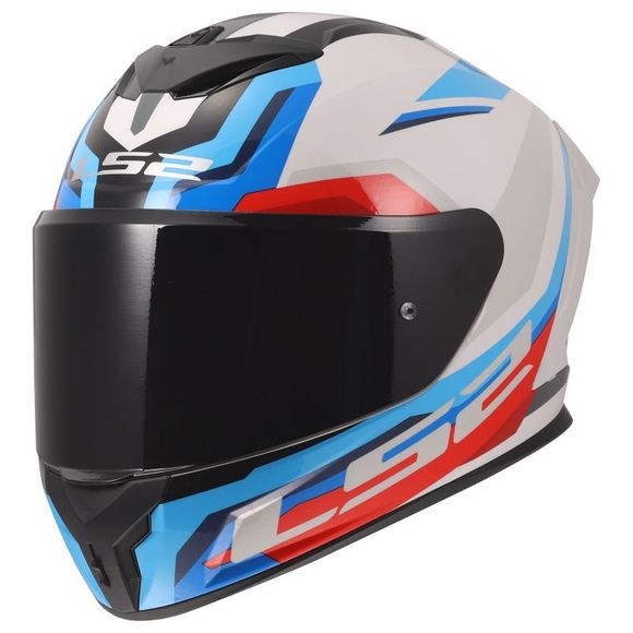 Full face helmet LS2 FF820 - RAPID III - HYPER - White / BlueRef: LS1276