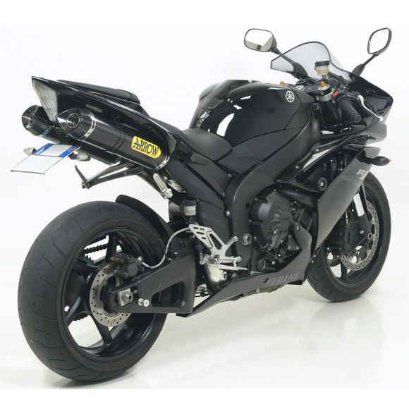 Silencieux Arrow Alu dark Thunder embout carboneYAMAHA 1000 YZF-R1 (RN19) - 2007 - 2008Ref : 71719AKN