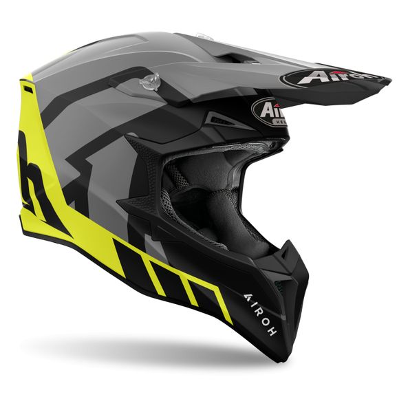 Casque cross Airoh WRAAAP - RELOADED 2024 - JauneRef : AR1379