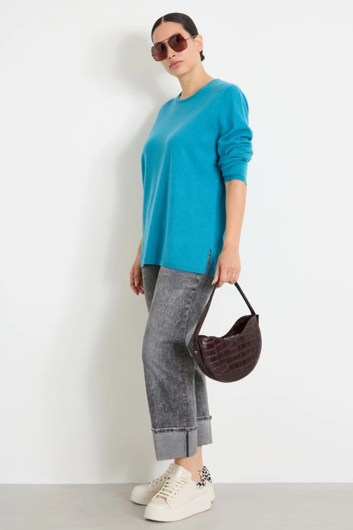 Cashmere sweater - TURQUOISE