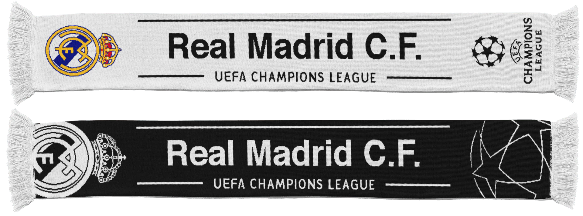 UCL Scarf Black/White