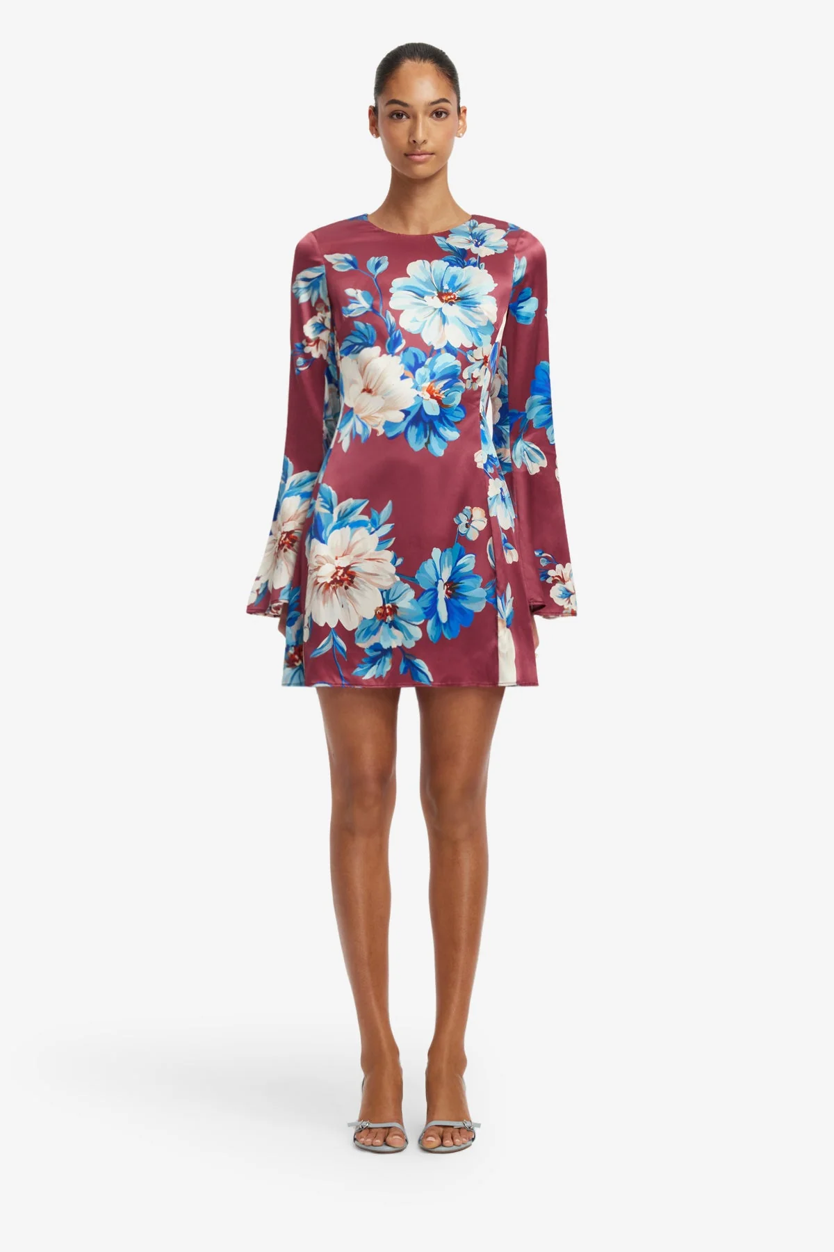 Suzanne Bell Sleeve Mini Dress - Cosmos Print