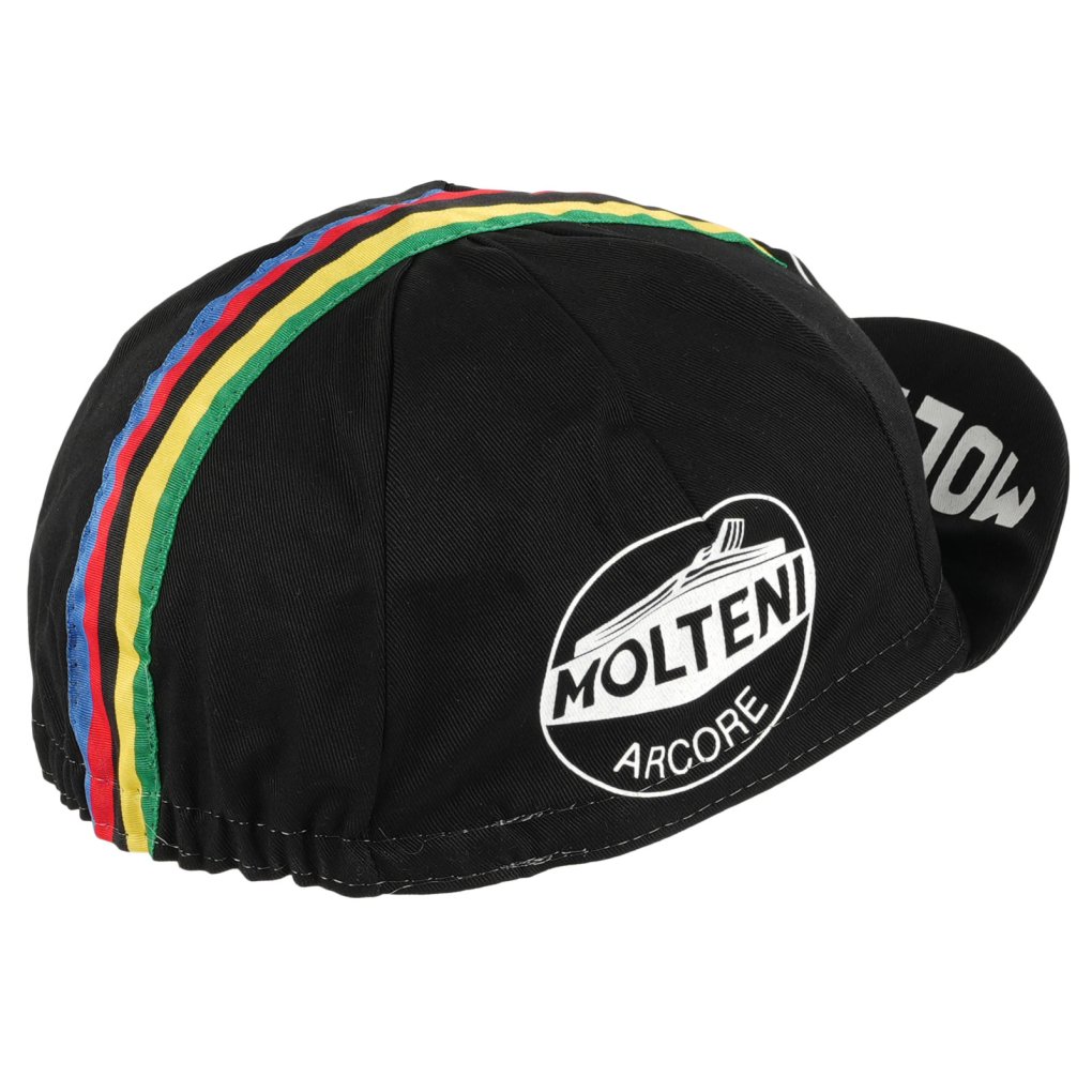 Apis Retro Style Pro Cycling Cap - MOLTENI BLACK