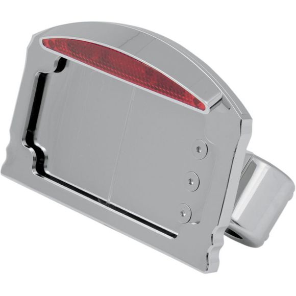 Drag Specialties License Plate Support with LED Rear Lights – GrayRef: DRG0096 / 20100734
