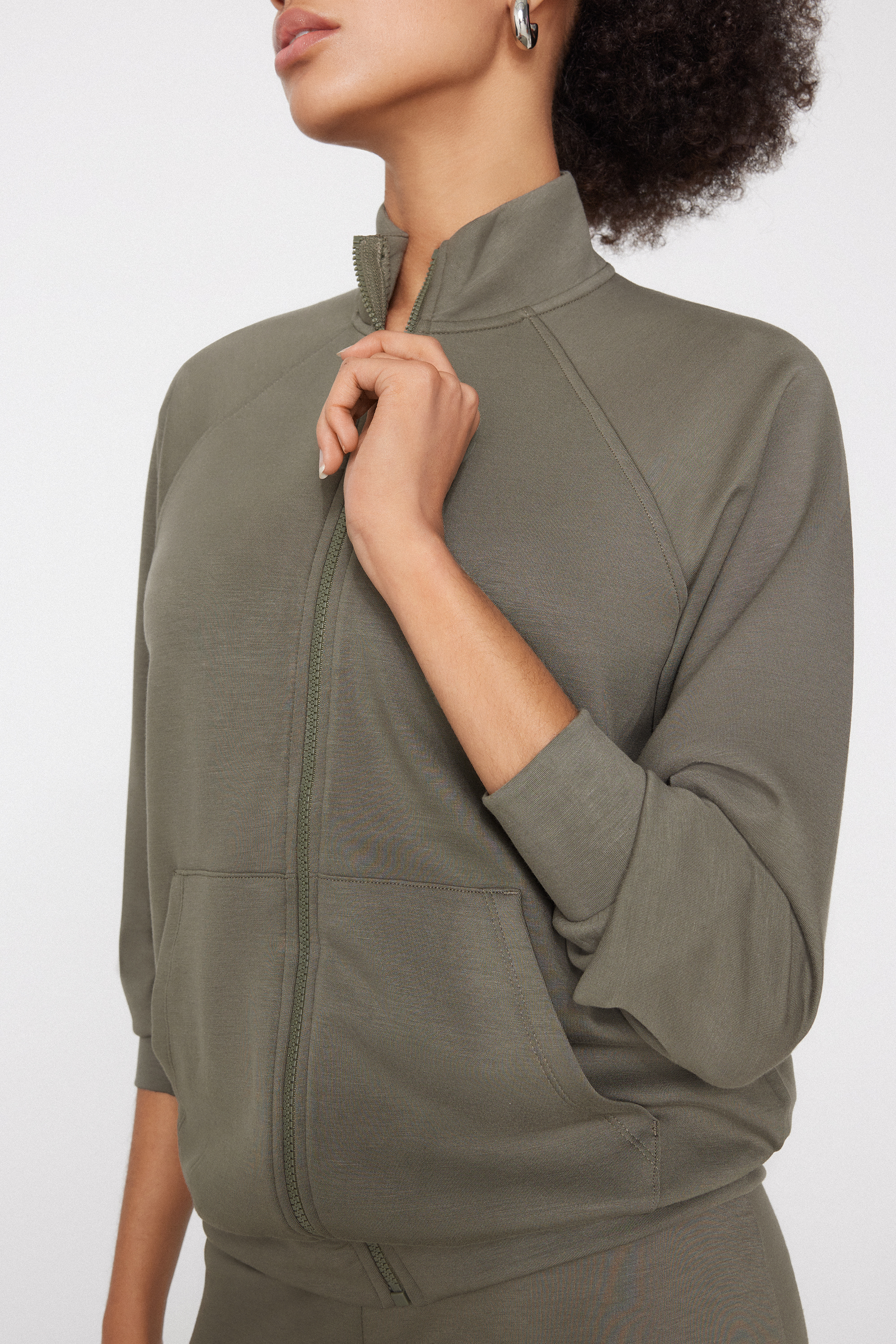 Soft Touch Sweatshirt with Zip