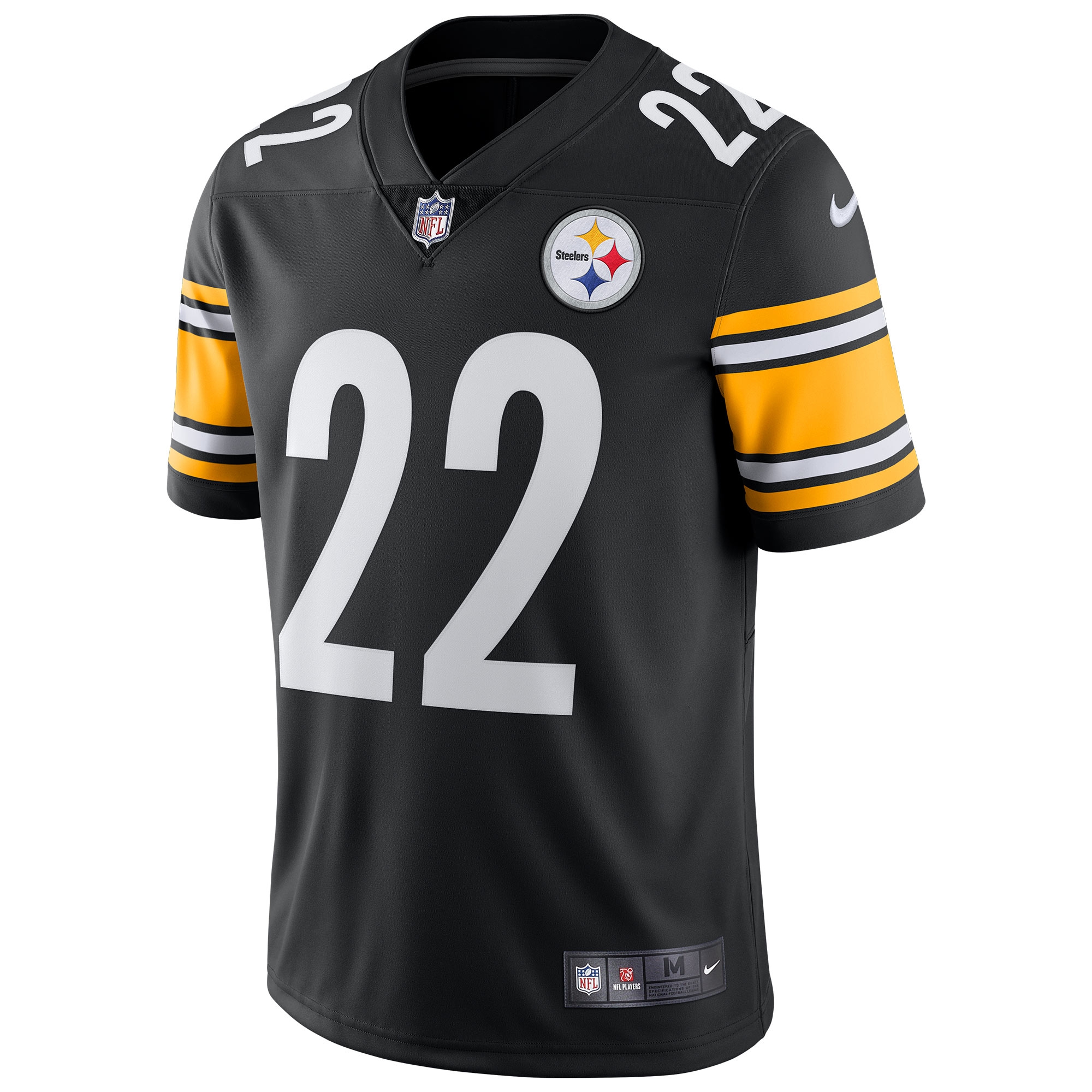 Najee Harris #22 Pittsburgh Steelers Nike Vapor Limited NFL Jersey Black