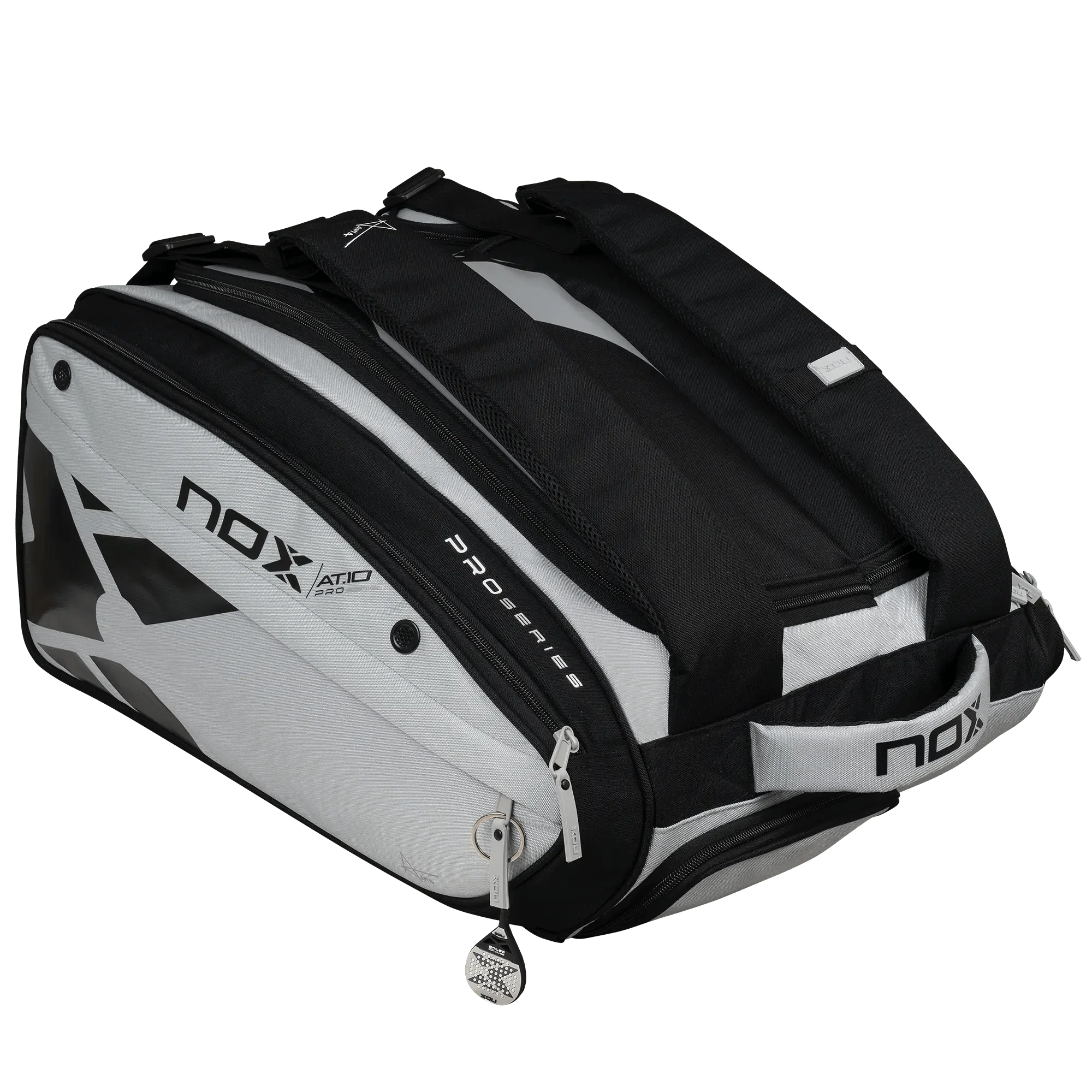 AT10 Competition XL Compact Padel Bag in Grey/Black.