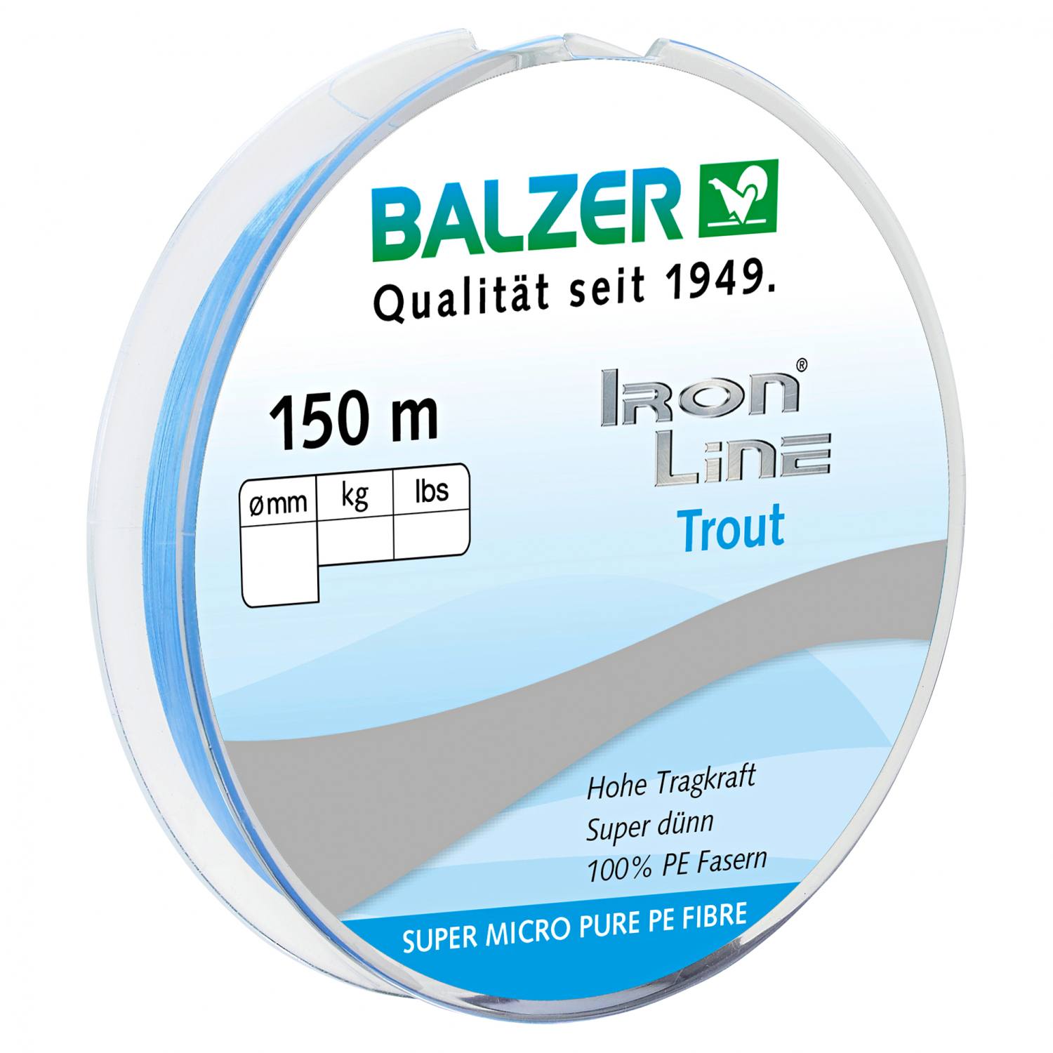 Balzer Fishing Line Iron (light blue, 150 m)