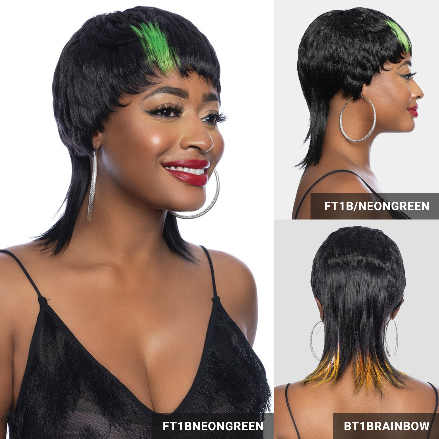 Mane Concept Red Carpet Full Wig Mullet Cut RCP1082 Mullet 1