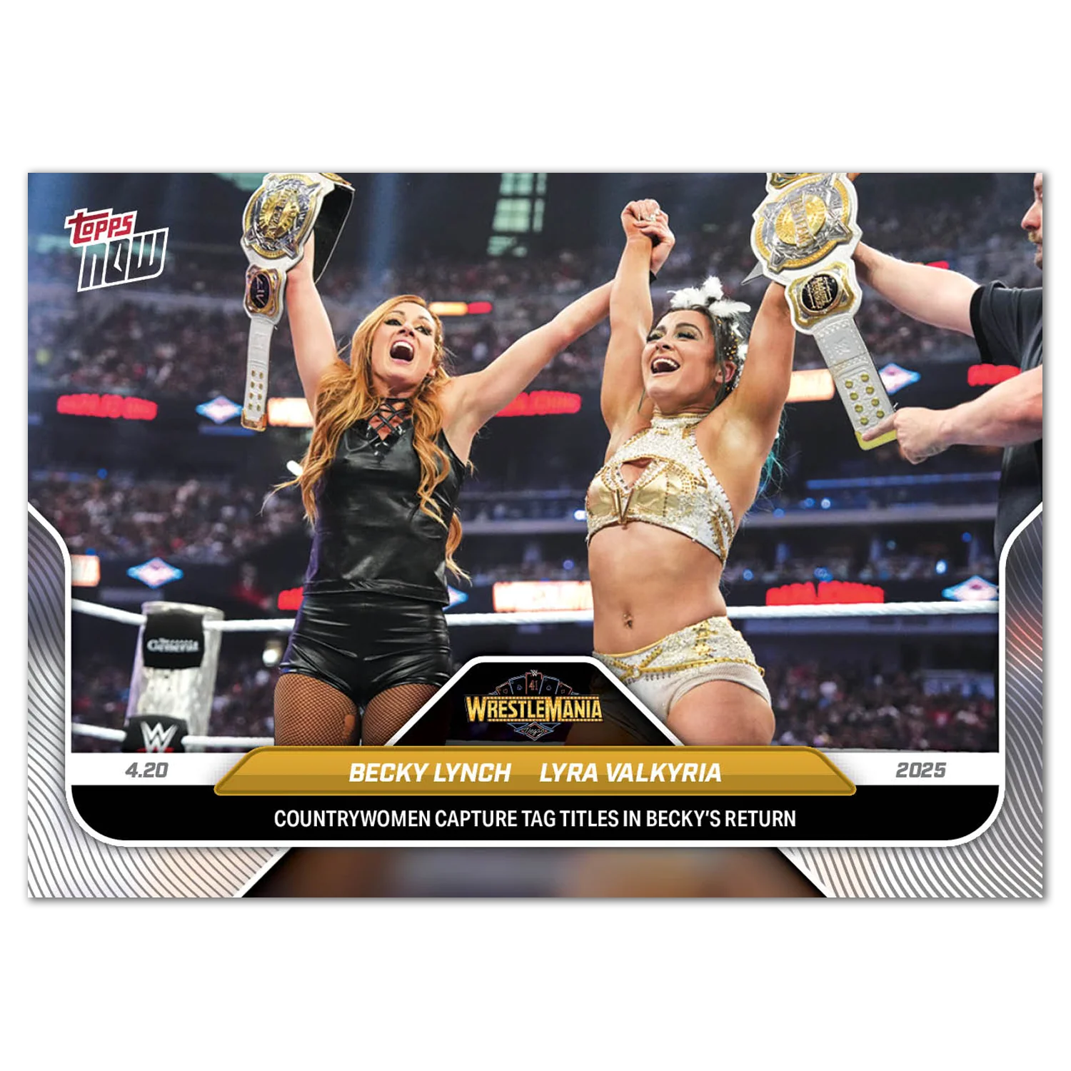 Becky Lynch/Lyra Valkyria - 2025 WWE Topps NOW® - Card 45