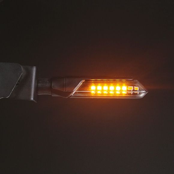 Chaft NEWMAN LED SEQUENTIAL 2.0 Turn Signals (Pair) Universal - BlackRef: CH0674