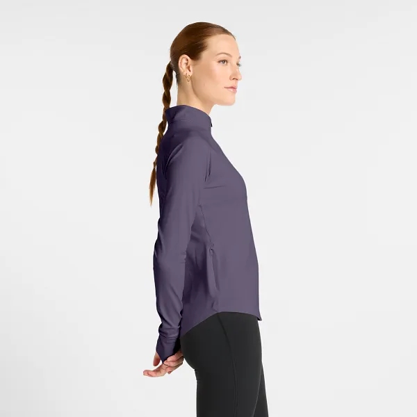 New Balance Harmony 1/2-Zip Longsleeve Top Women - Candied Violet