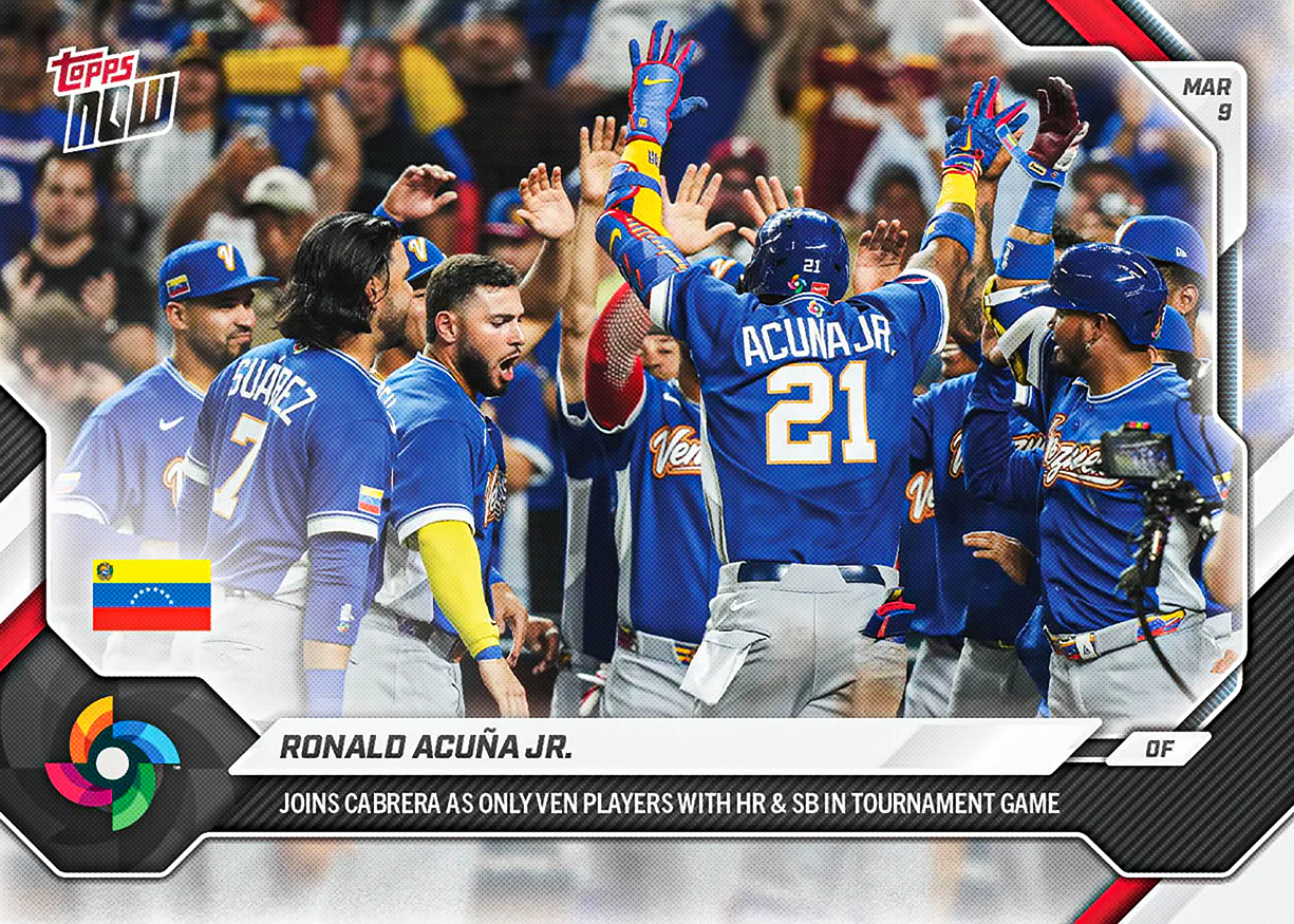 Ronald Acuña Jr. - 2026 World Baseball Classic Topps NOW® - Card 19