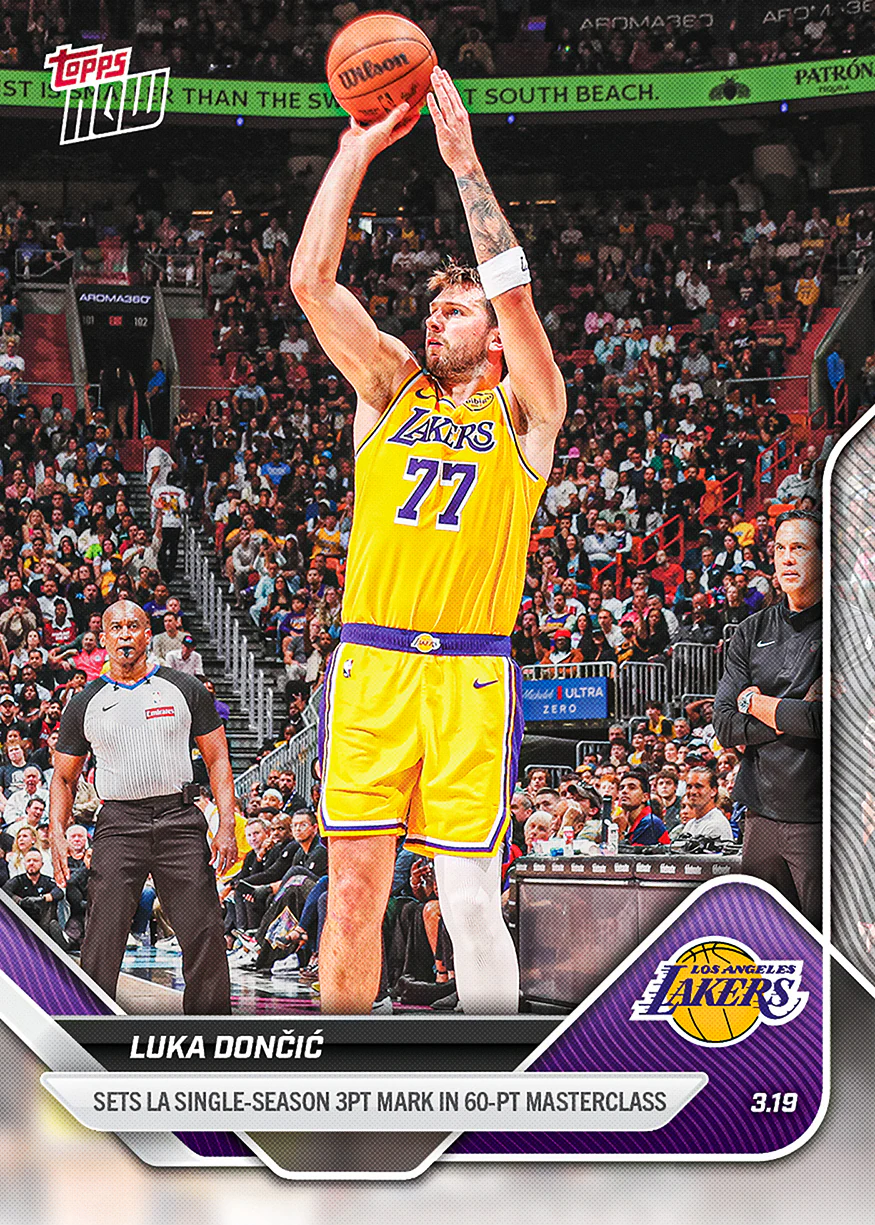 Luka Dončić - 2025-26 NBA Topps NOW® - Card 216 - PR: 3591