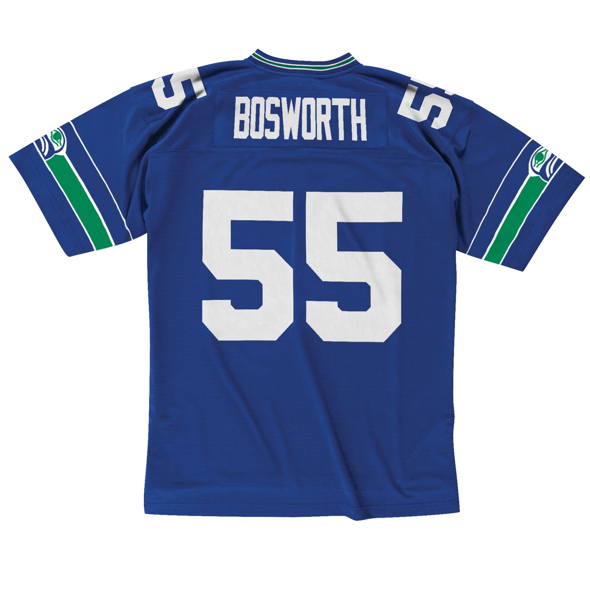 Brian Bosworth #55 Seattle Seahawks Mitchell & Ness Throwback NFL Jersey Blue