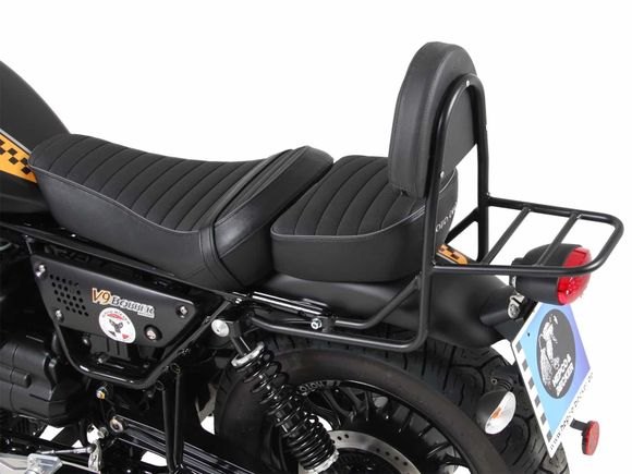 Hepco & Becker Luggage Rack with sissybar - blackMOTO GUZZI 900 V9 BOBBER - 2017 - 2020Ref: Hbe05490A / 611552 00 01