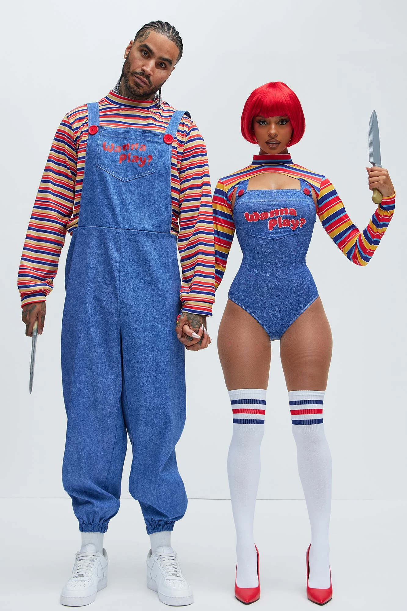 Child's Play 3 Piece Costume Set - Blue/combo