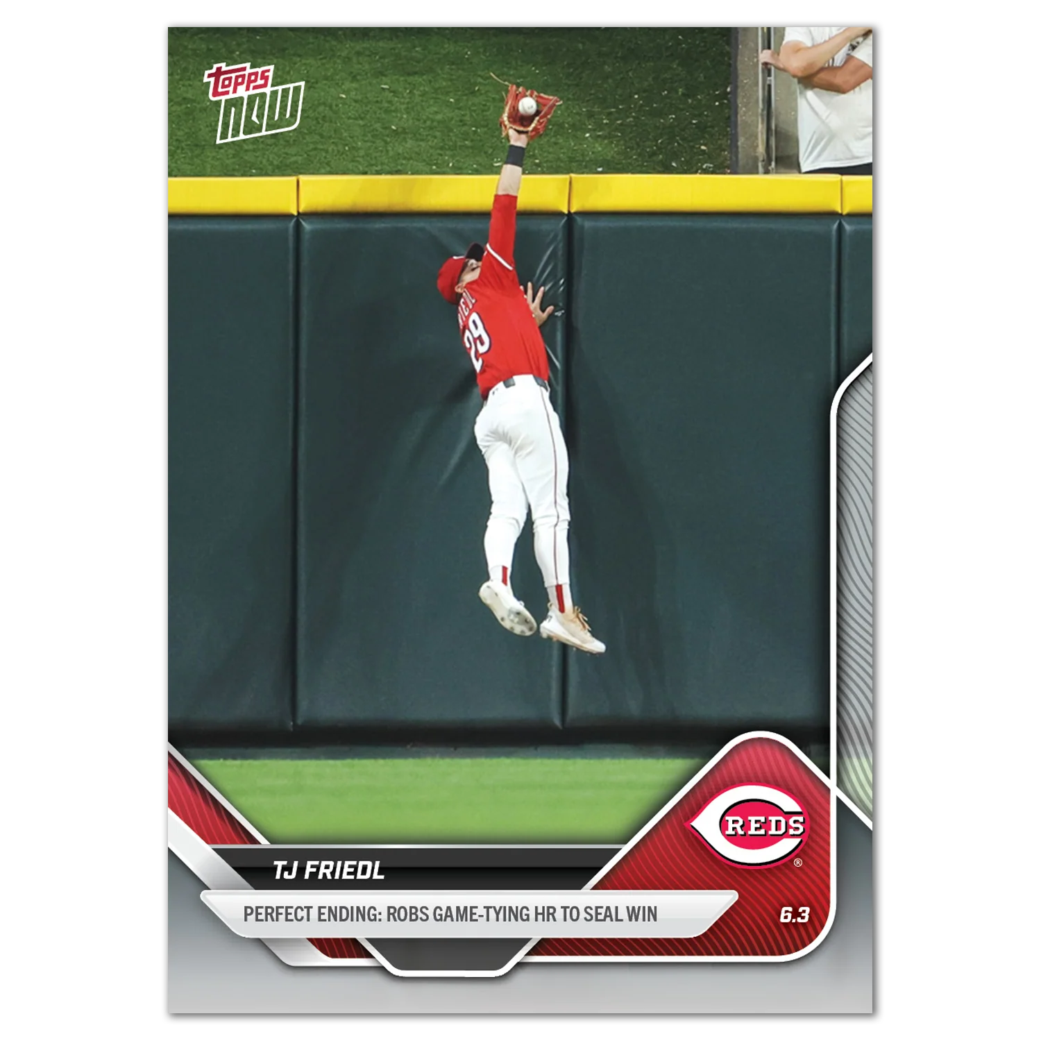 TJ Friedl - 2025 MLB Topps NOW® - Card 251
