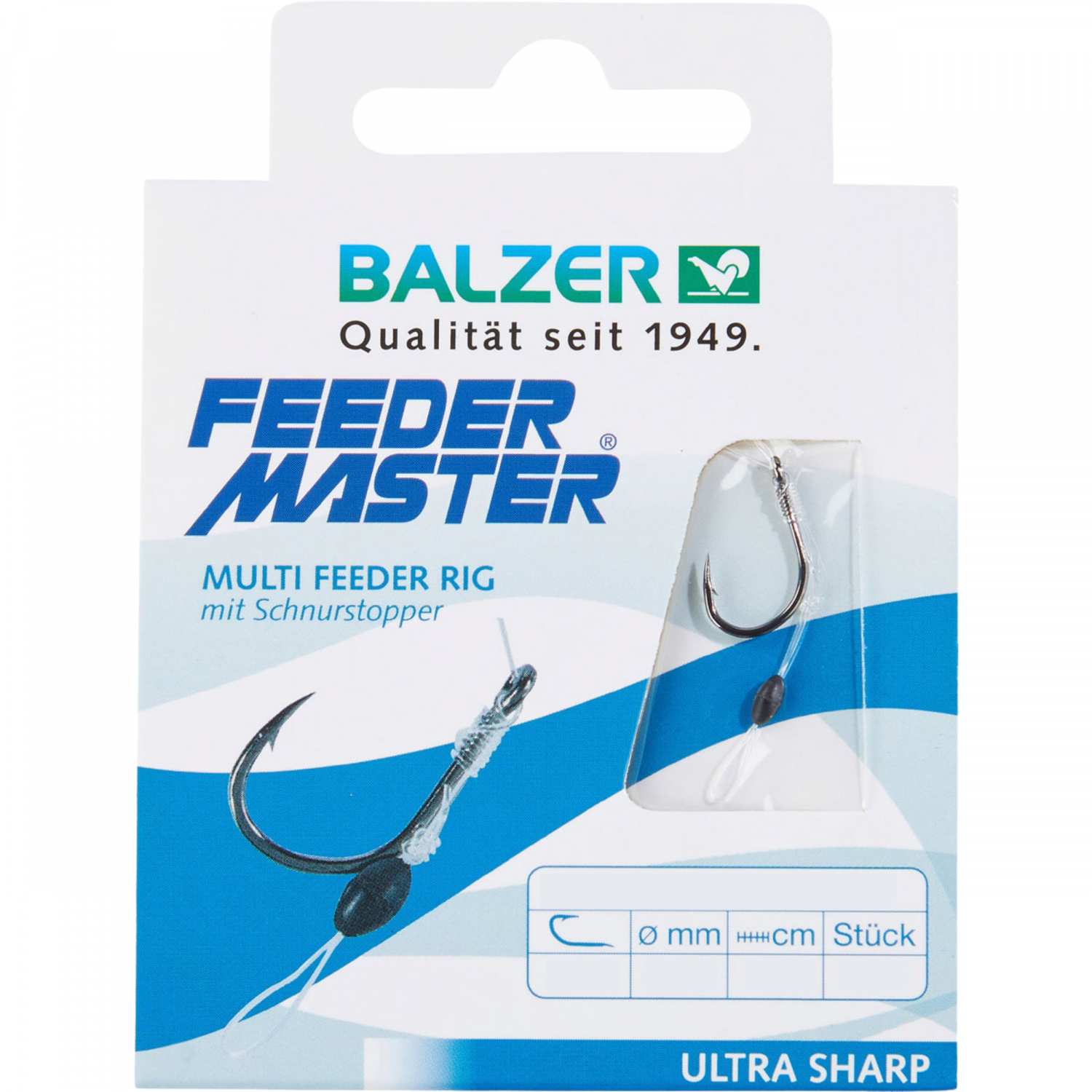 Balzer Method feeder hook with cord stopper