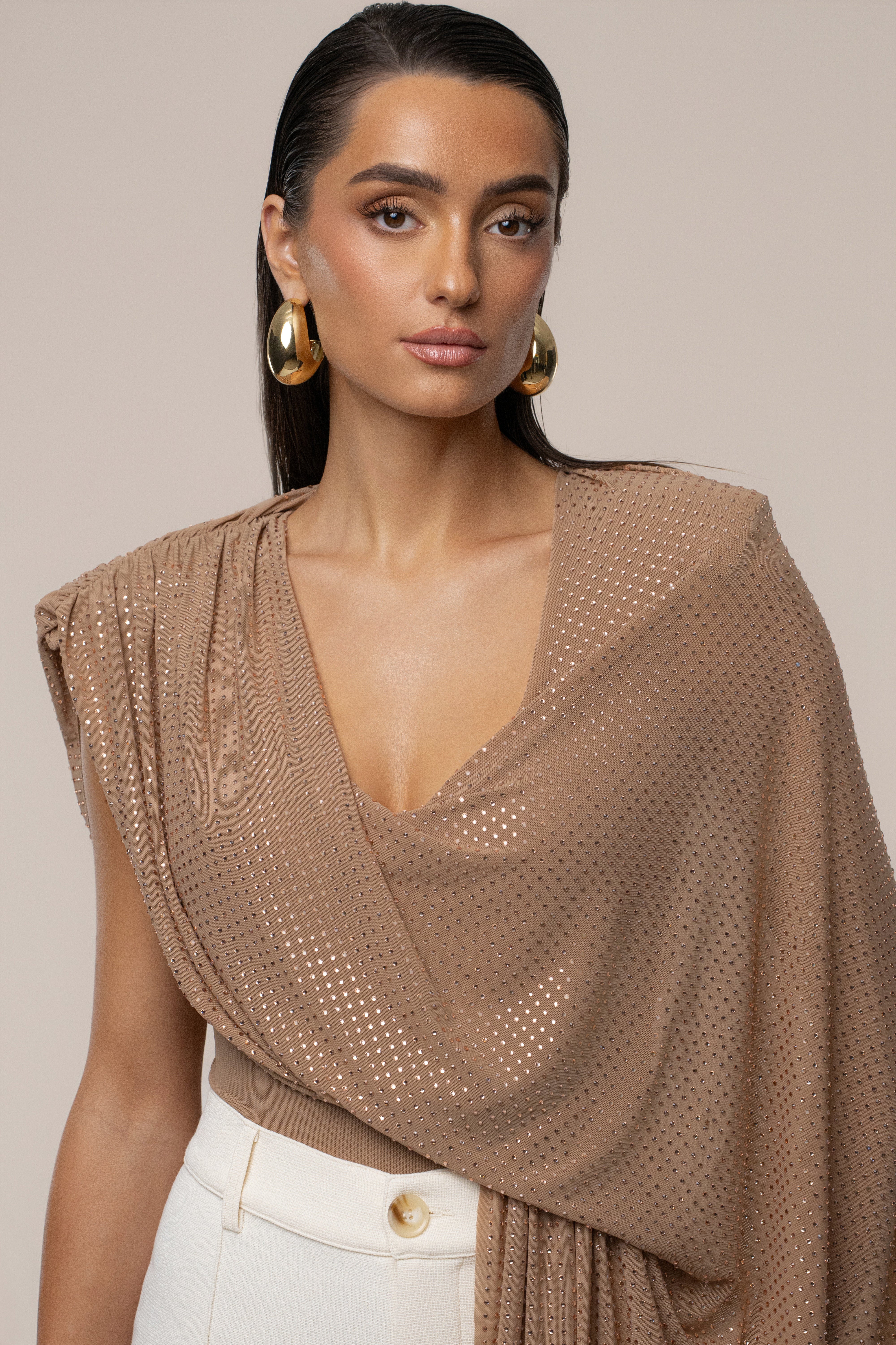 Pecan Draped Dreams Hot Fix Top