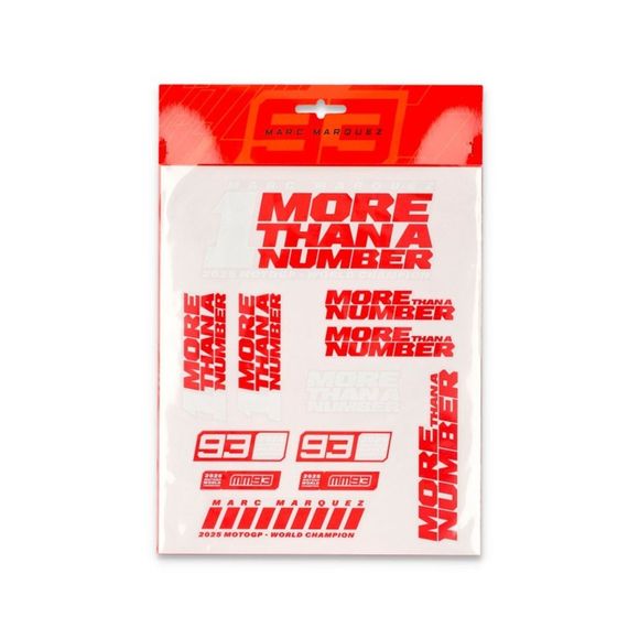 Kenny 93 MARC MARQUEZ sticker sheet - WhiteRef: KE2998 / 2553015-03-TU