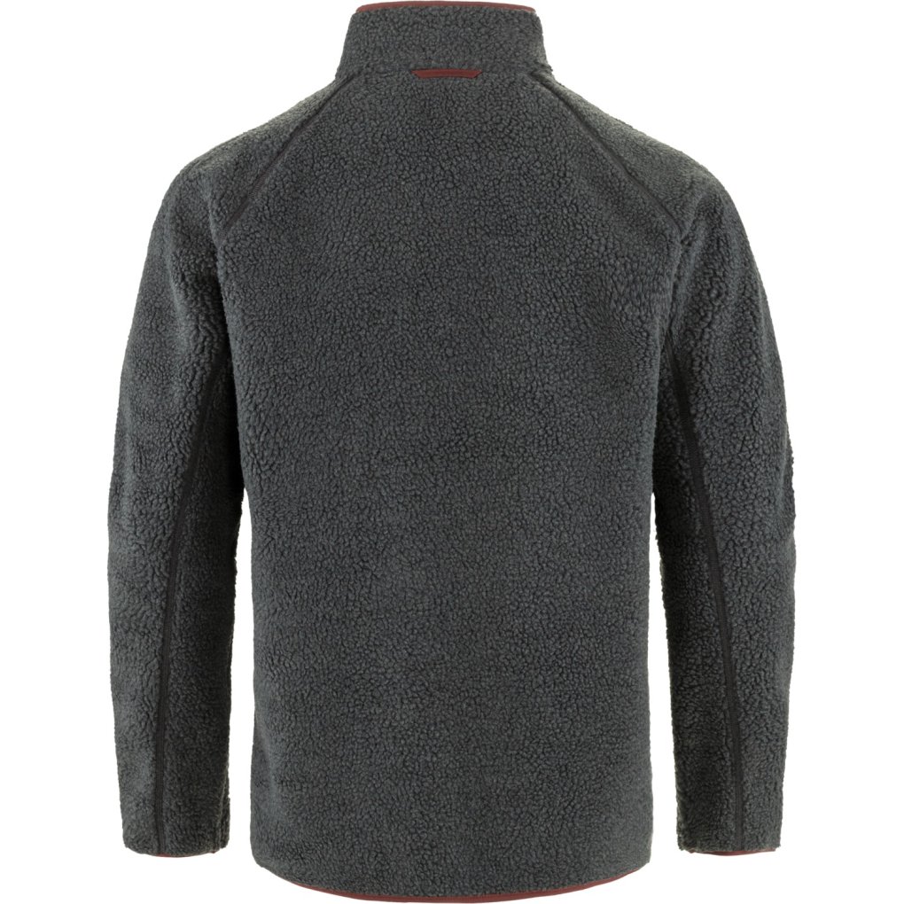 Fjällräven Vardag Pile Fleece Jacket Men - dark grey/maroon