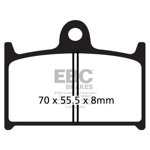 EBC Sinter Sintered Metal front brake padsRef: FA145HH