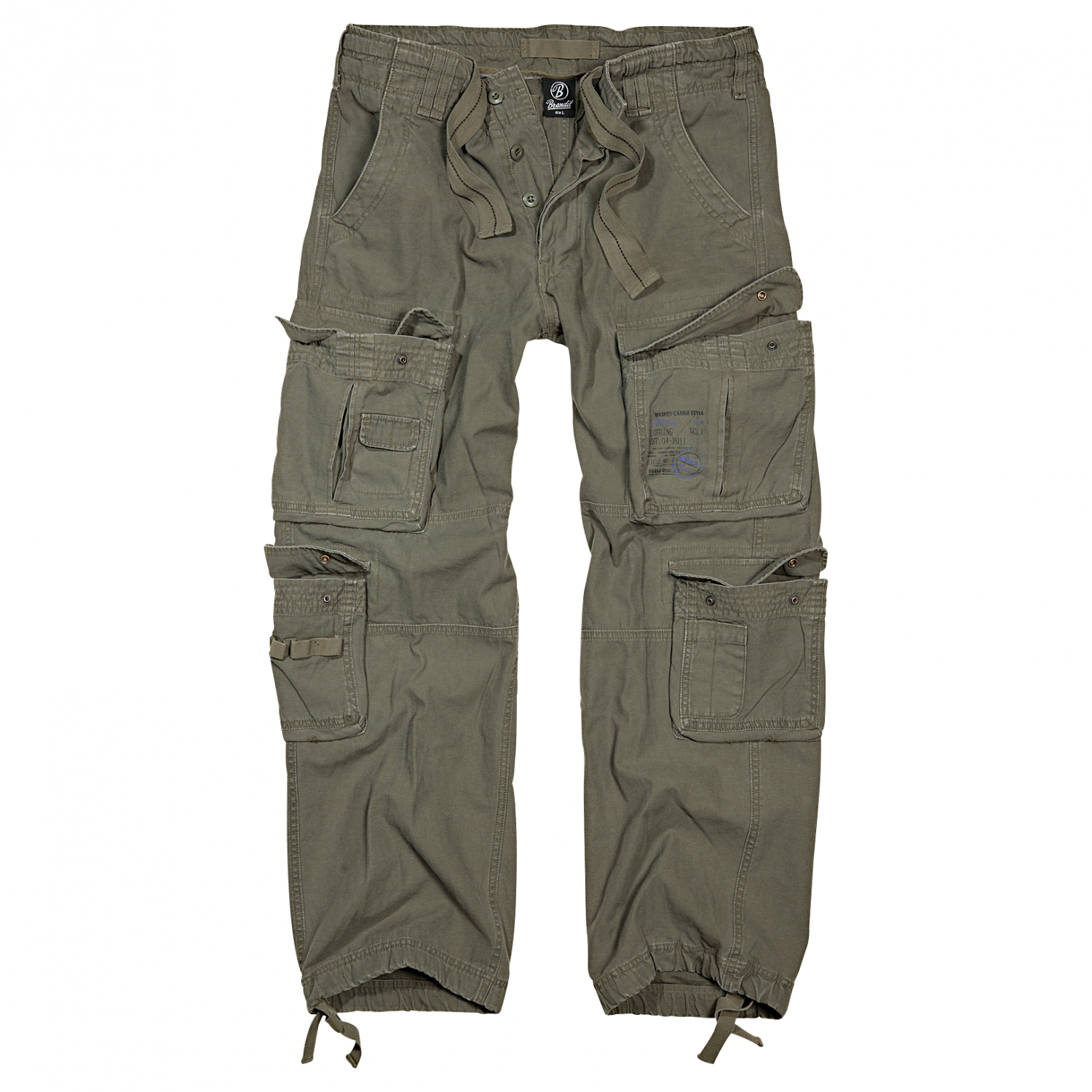 Brandit Pure Vintage Trousers Men (Olive)