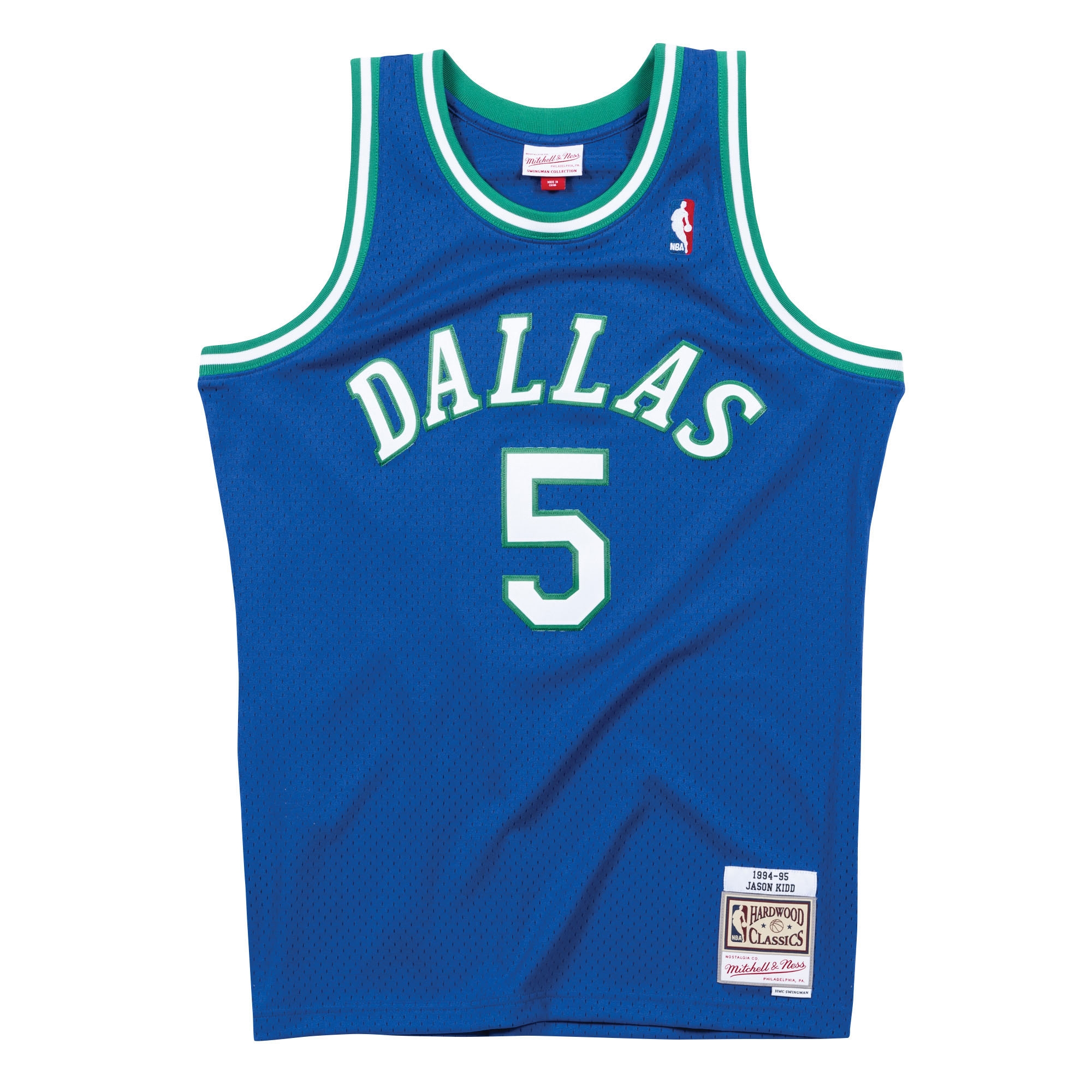 Jason Kidd #5 Dallas Mavericks 1994-95 Mitchell & Ness Swingman NBA Jersey Blue