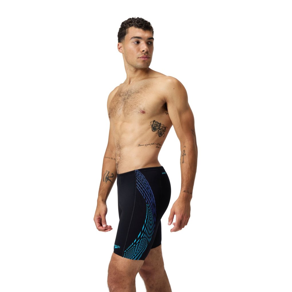 Speedo Tech Panel Jammer Men - black/cobalt pop