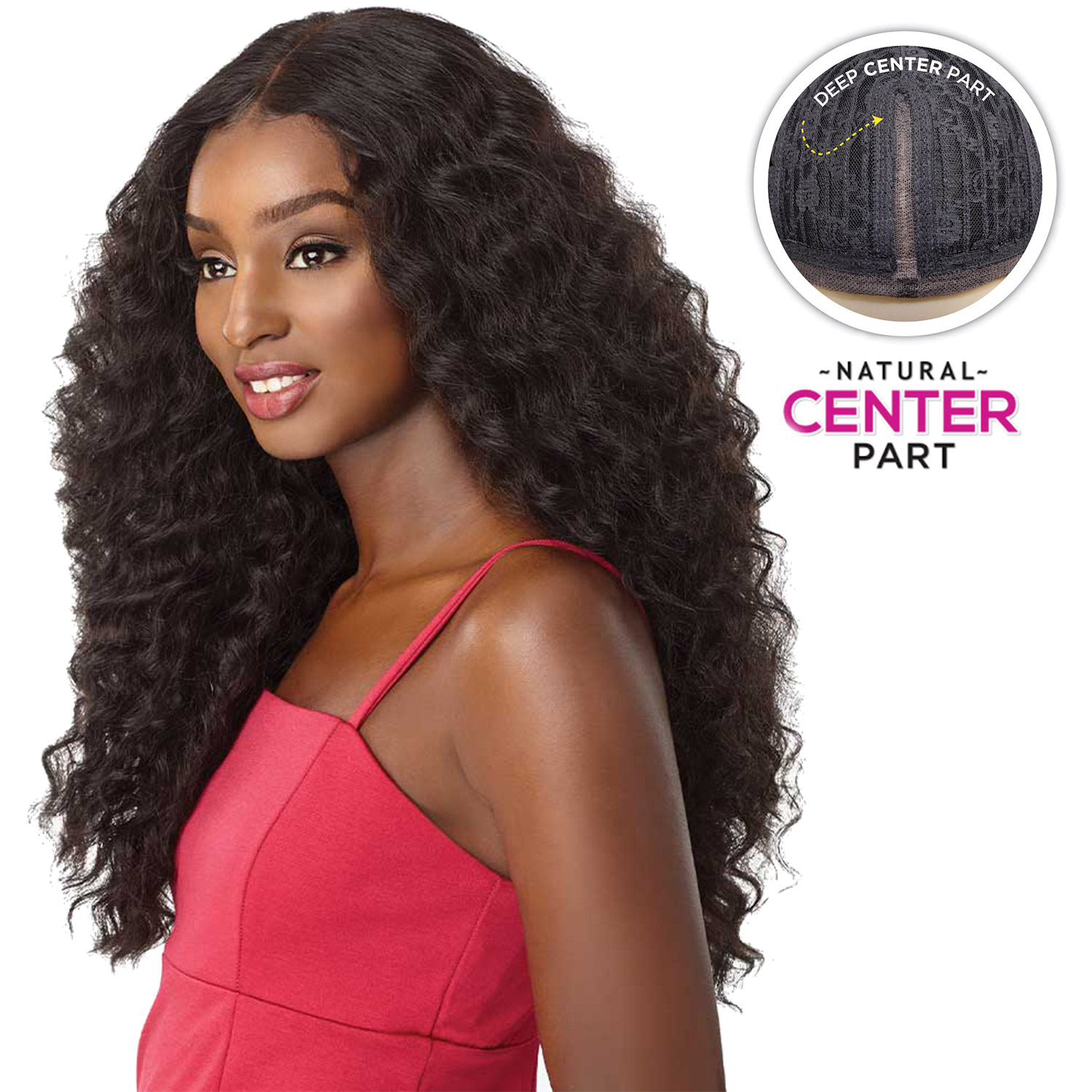 Sensationnel Synthetic Lace Front Wig Empress Edge Natural Center Part Amani