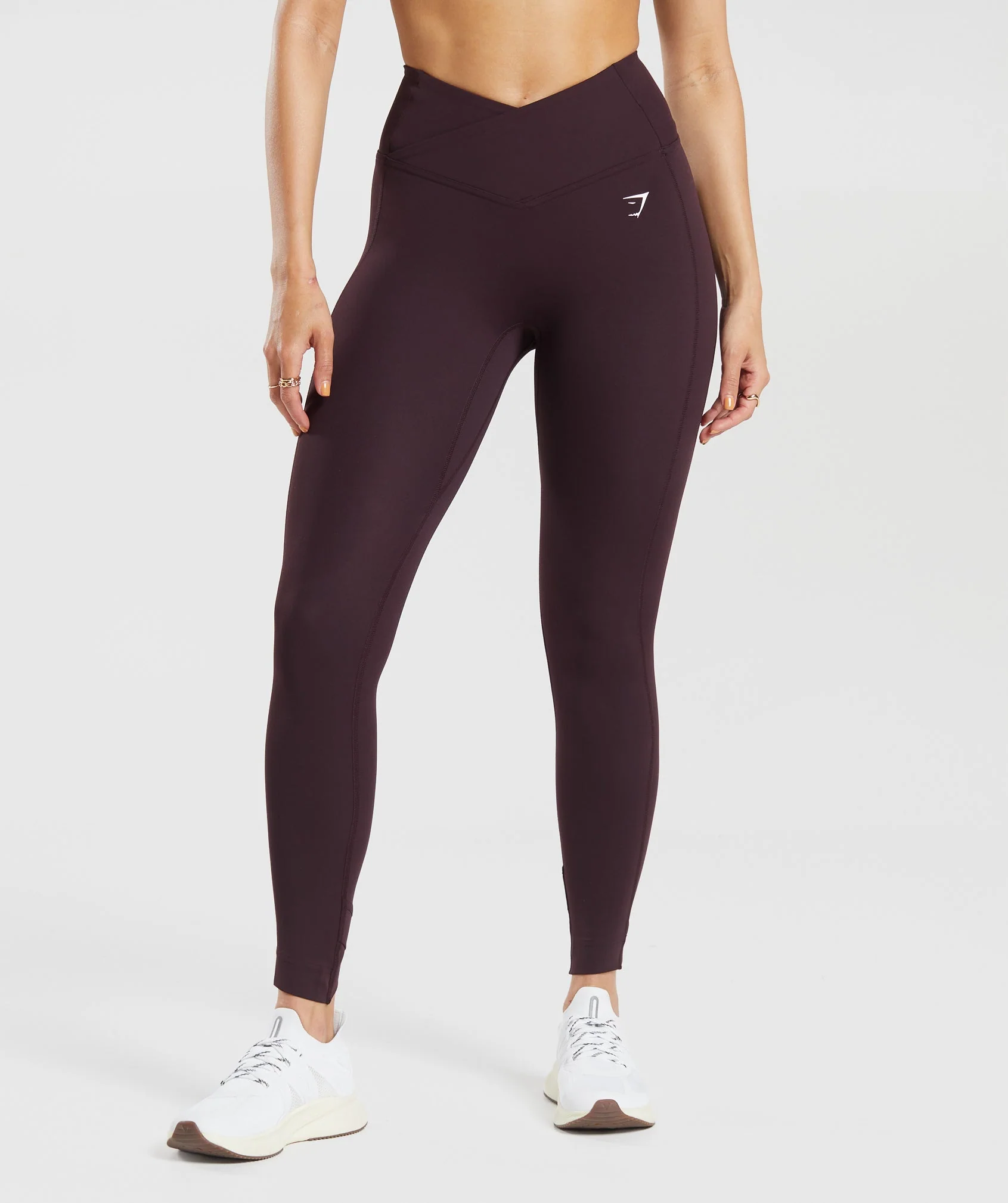 Crossover Leggings Plum Brown