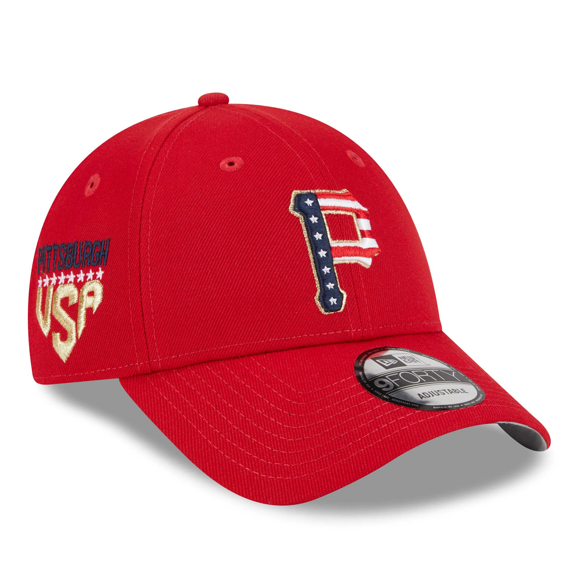 Pittsburgh Pirates 2023 MLB 4th of July New Era 9FORTY Adjustable Cap