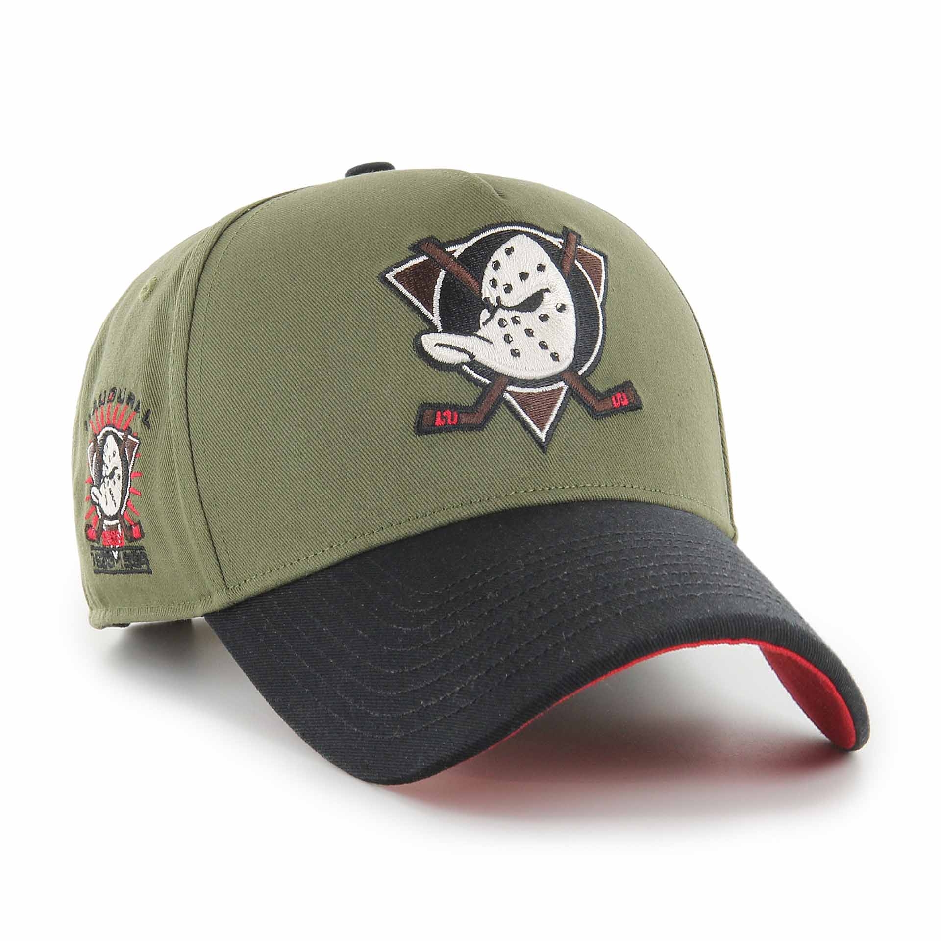 Anaheim Ducks Inaugural Season Patch Snapback '47 MVP NHL Cap Sandalwood