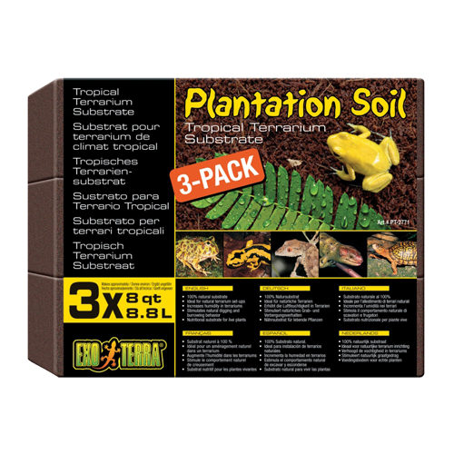 Exo Terra Tropical Terrarium Substrate - 3 x 650g