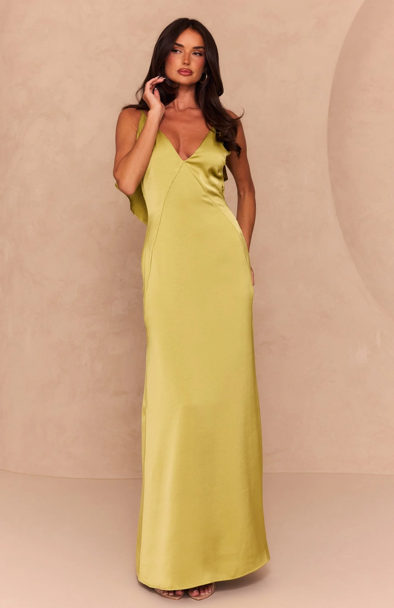 Love Attire Maxi Dress Chartreuse