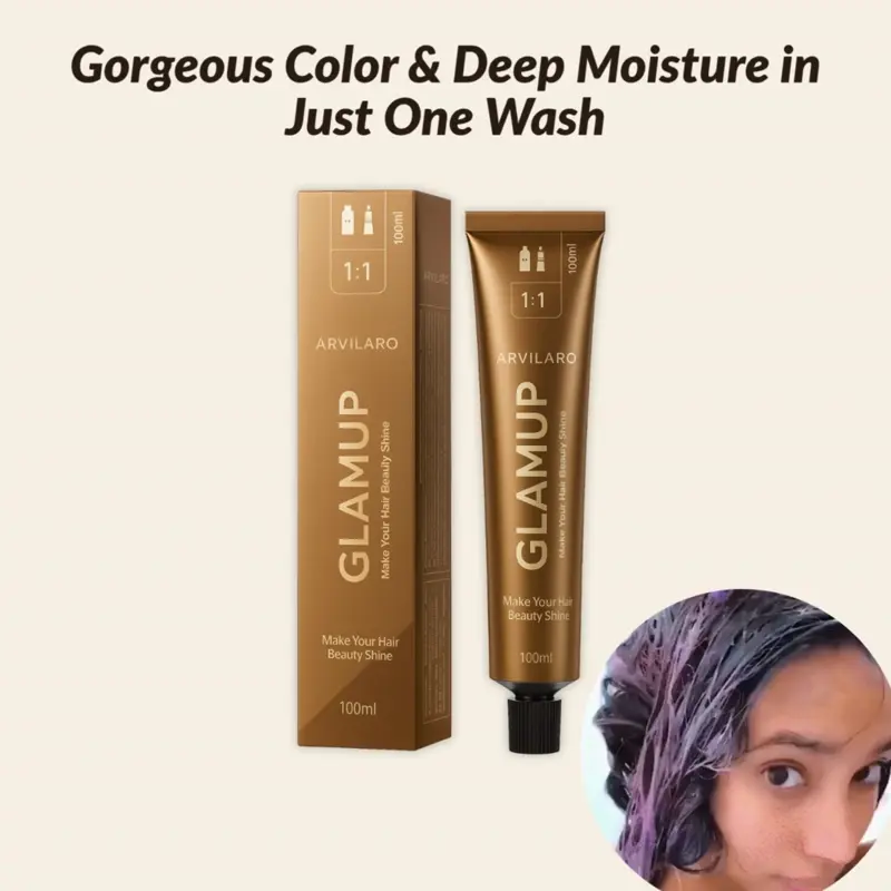 1+1 FREE | GlamUp Non-Bleaching Hair Nourishing Hair Coloring Dye