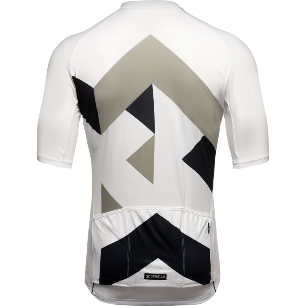 GOREWEAR Spirit Signal Short Sleeve Jersey Men - white/lab gray 01BF