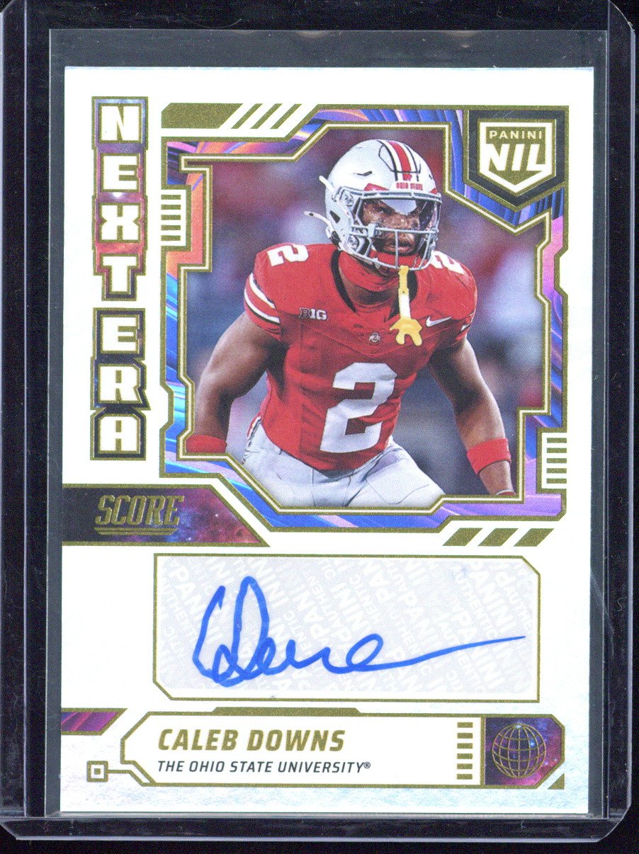 2025 Panini Score Caleb Browns Autograph