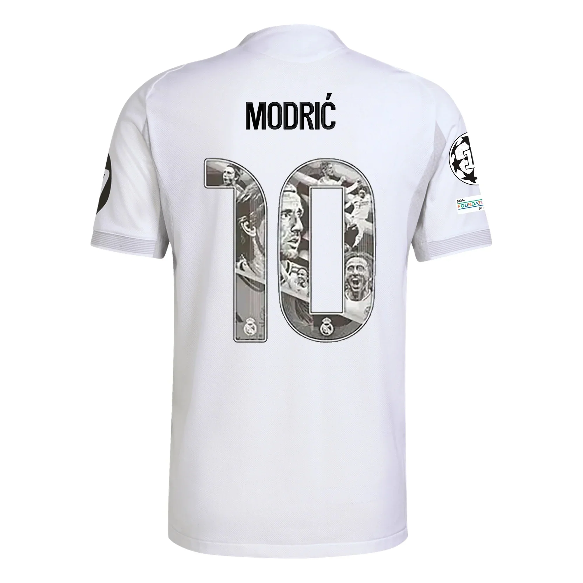 Modric Special Edition Real Madrid Authentic Home Jersey 25/26 w/ Champions League Patches (White)