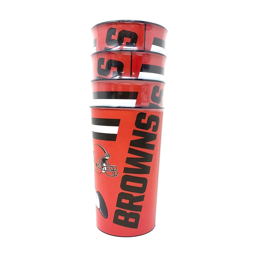Cleveland Browns NFL TeenyMates Party Cup Set (4-Pack)