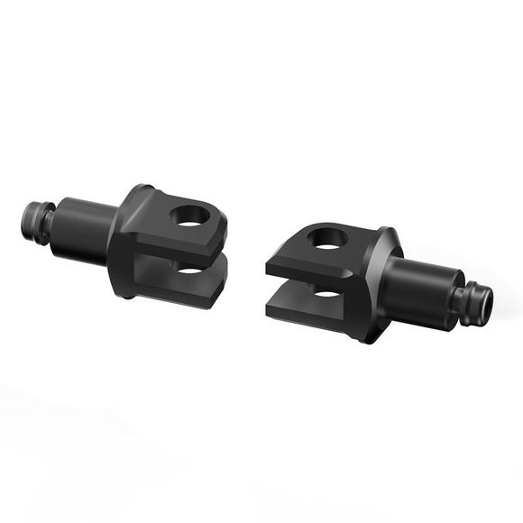 Rizoma Pilot Footpeg Adapter for Pro, B-pro, and Street Footpegs - BlackRef : RZ0050